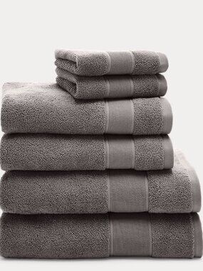Lauren Home Charcole Sanders 6-Piece Towel Set